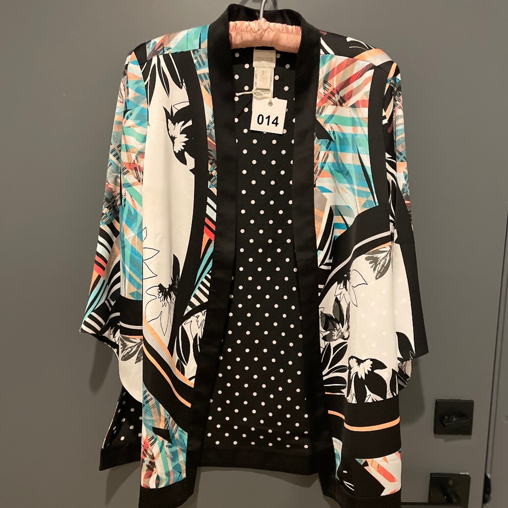 Floral Open Cardigan